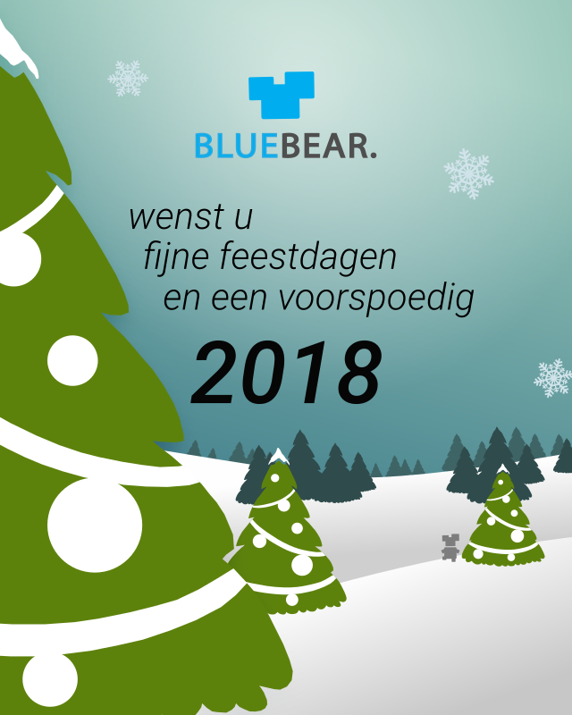 BlueBear wenst u fijne feestdagen en een voorspoedig 2018