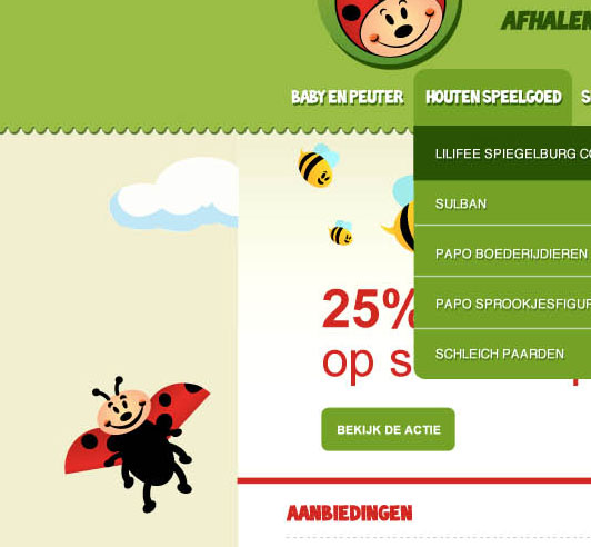 coccinelle speelgoed webshop internet marketing