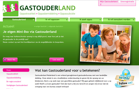 gastouderland online strategie internet marketing