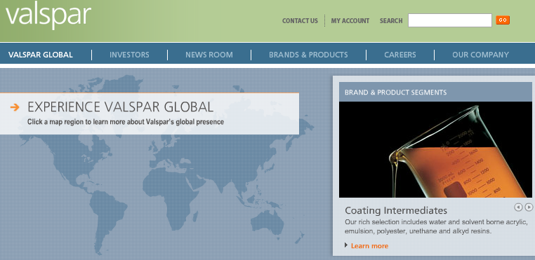 valspar corporation bluebear development web based automation